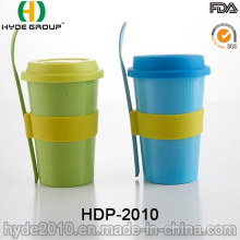Vende la taza de café sin hilos de la fibra de bambú de BPA (HDP-2010)